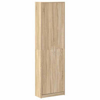 KLEIDERSCHRANK mit 2 Türen, 5 Regalen 55/25/189 cm aus Holzwerkstoff Sonoma-Eiche Dekor - Sonoma Eiche, Holz (55/189/25cm) - vidaXL
