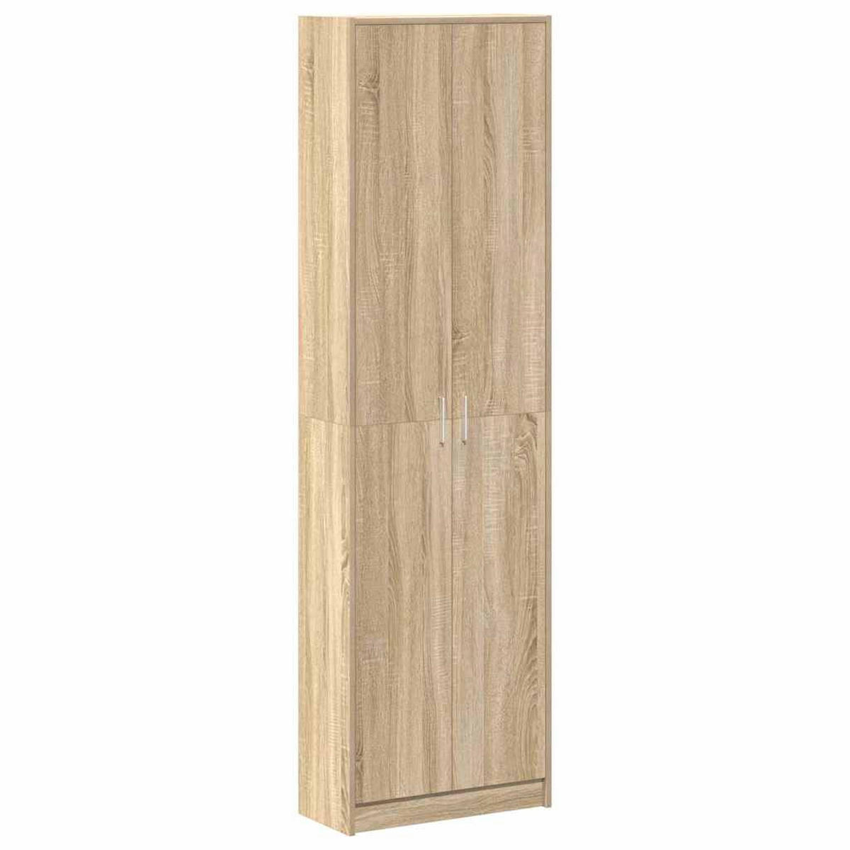 KLEIDERSCHRANK mit 2 Türen, 5 Regalen 55/25/189 cm aus Holzwerkstoff Sonoma-Eiche Dekor - Sonoma Eiche, Holz (55/189/25cm) - vidaXL