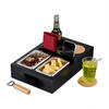 COUCHBAR - Schwarz, Naturmaterialien/Holz (40/8/26cm) - Relaxdays