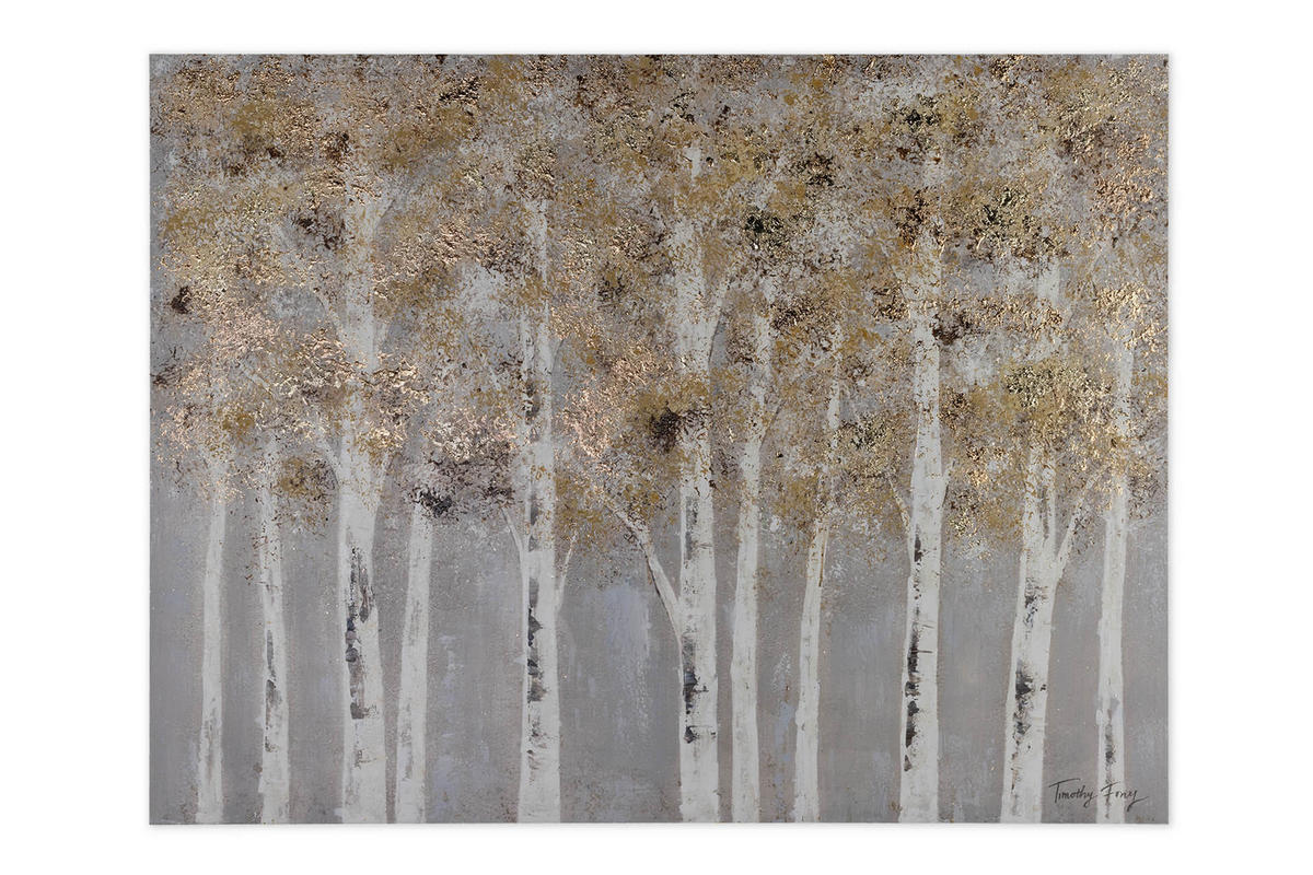 ACRYLBILD HANDGEMALT 100/75 cm - Grau, Holz/Textil (1.8/75cm) - KUNSTLOFT