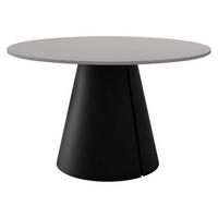 ESSTISCH Calma 100 - Hellgrau/Schwarz, Holzwerkstoff/Metall (100/100/76cm) - MIRJAN24