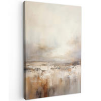 LEINWANDBILD - Kunst - Industriell - Grau - Braun - Abstrakt - 20x30 - Bilder - Sandfarben, Textil (20/30cm) - MuchoWow