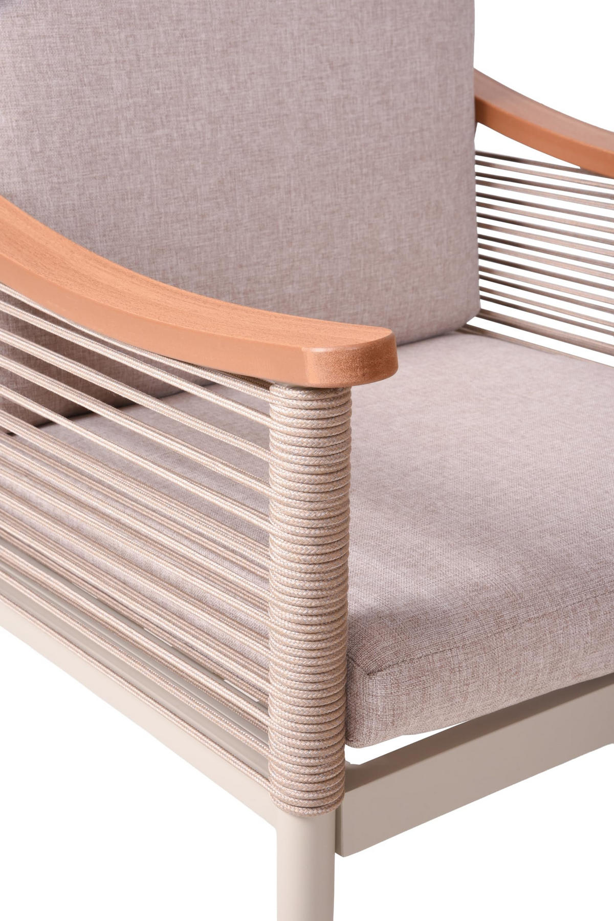 GARTEN-SITZGRUPPE Livia Gartenmöbel-Set - Braun, Kunststoff - DELUKE