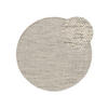 WOLLTEPPICH Rocco Beige/Schwarz ø 250 cm rund - Beige, Textil (250/250cm) - benuta Pure