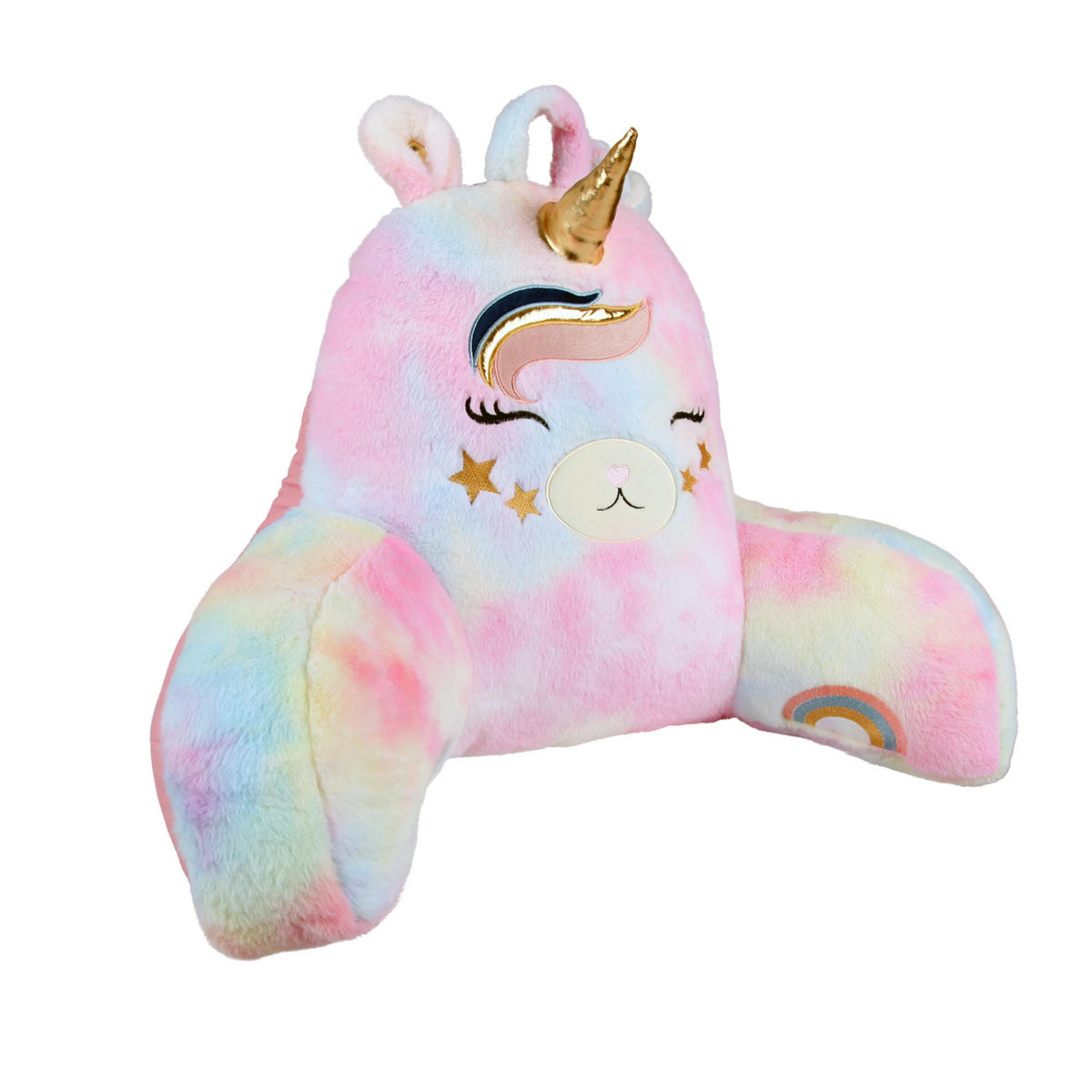 BETTSITZKISSEN mit Armlehnen 66×37×48 cm Einhorn - Rosa, Textil (37/66/48cm) - Bestlivings