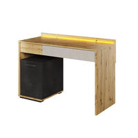 SCHREIBTISCH Qubic QB-08 - Eiche Artisan, Holzwerkstoff (53/120/82cm) - Meblini