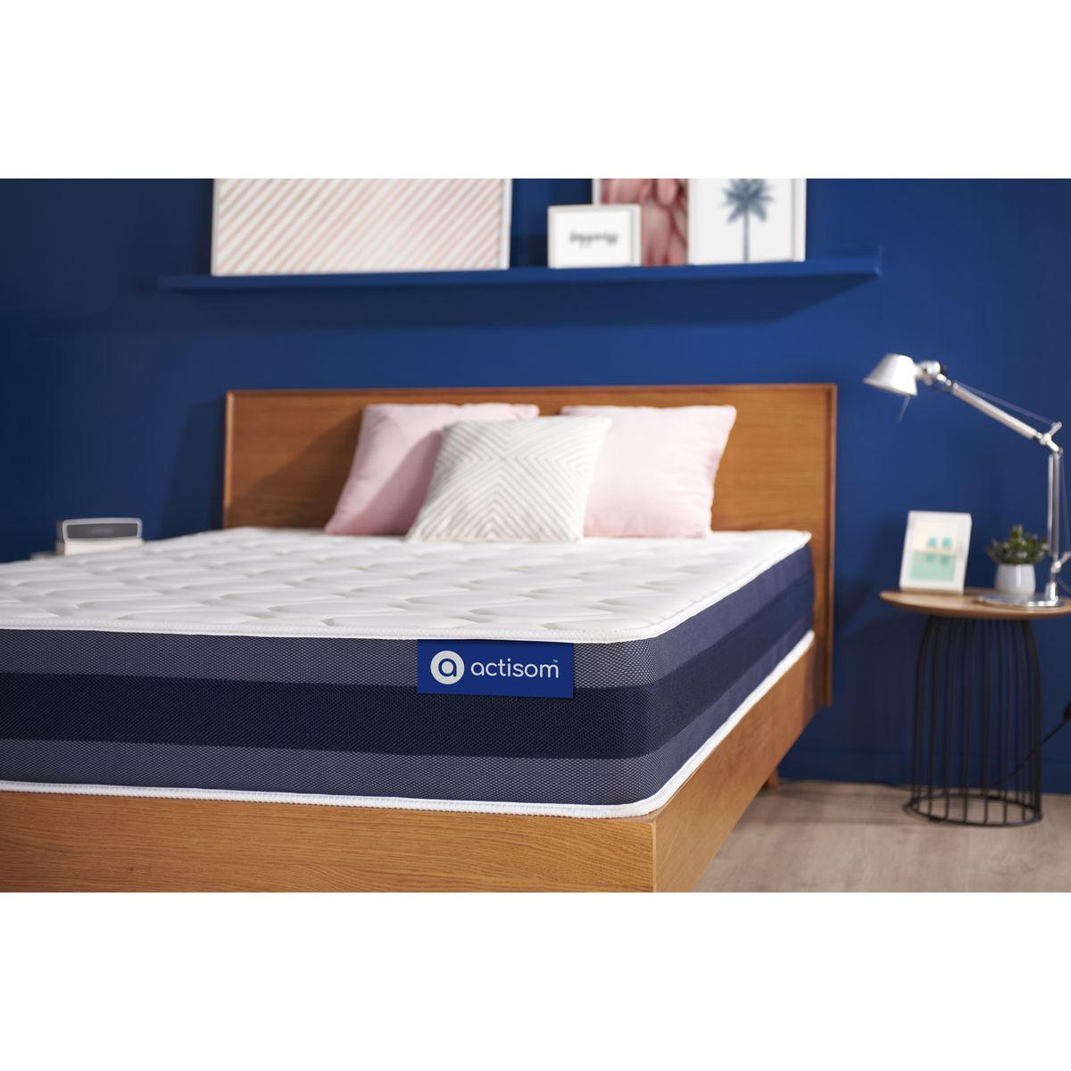 MATRATZE Actiflex morpho Taschenfederkern und Memory-Schaum 100 x 220 cm h1 - Weiß, Textil (100/220cm) - ACTISOM