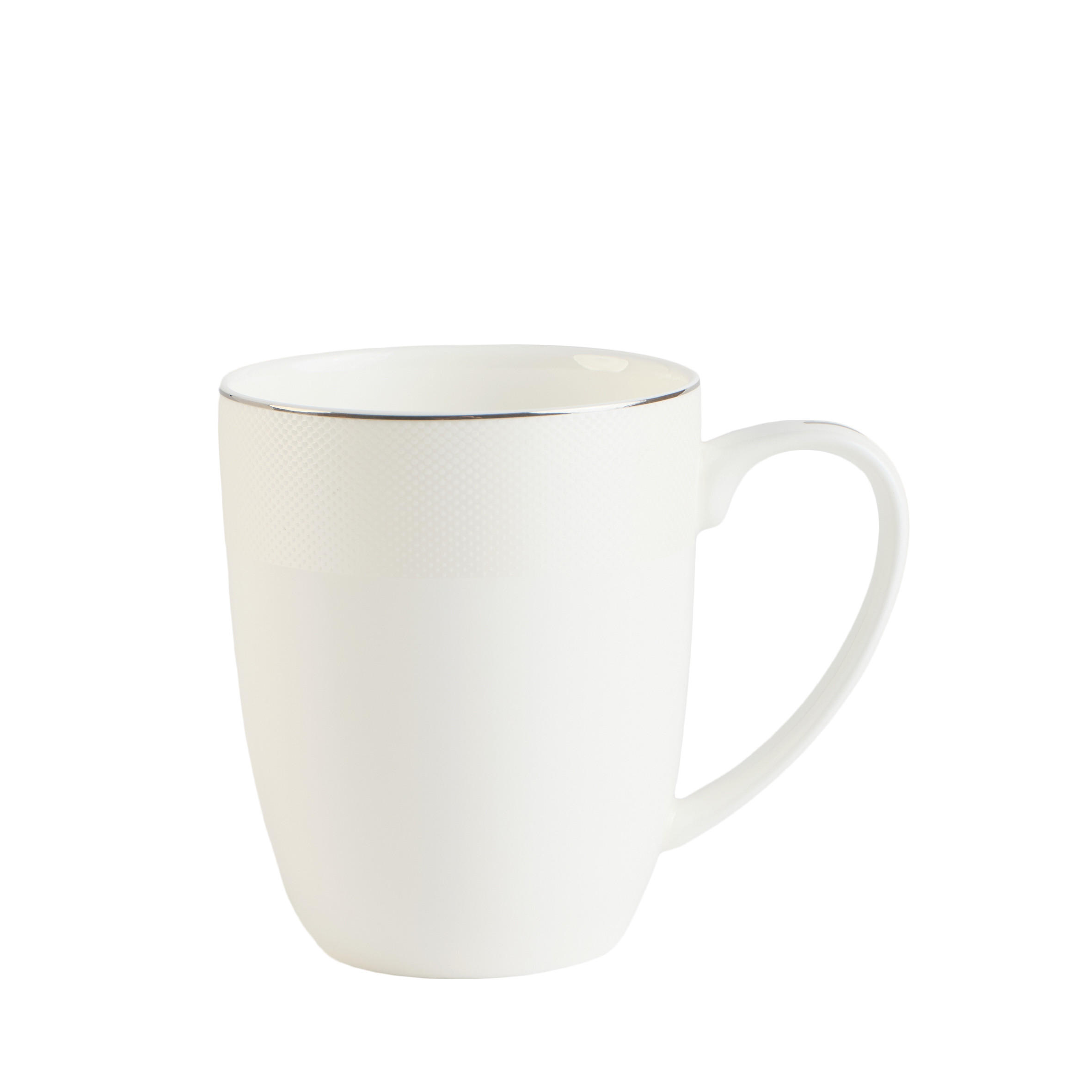 BECHER Bast - Weiß, Keramik (0.45L) - home&you