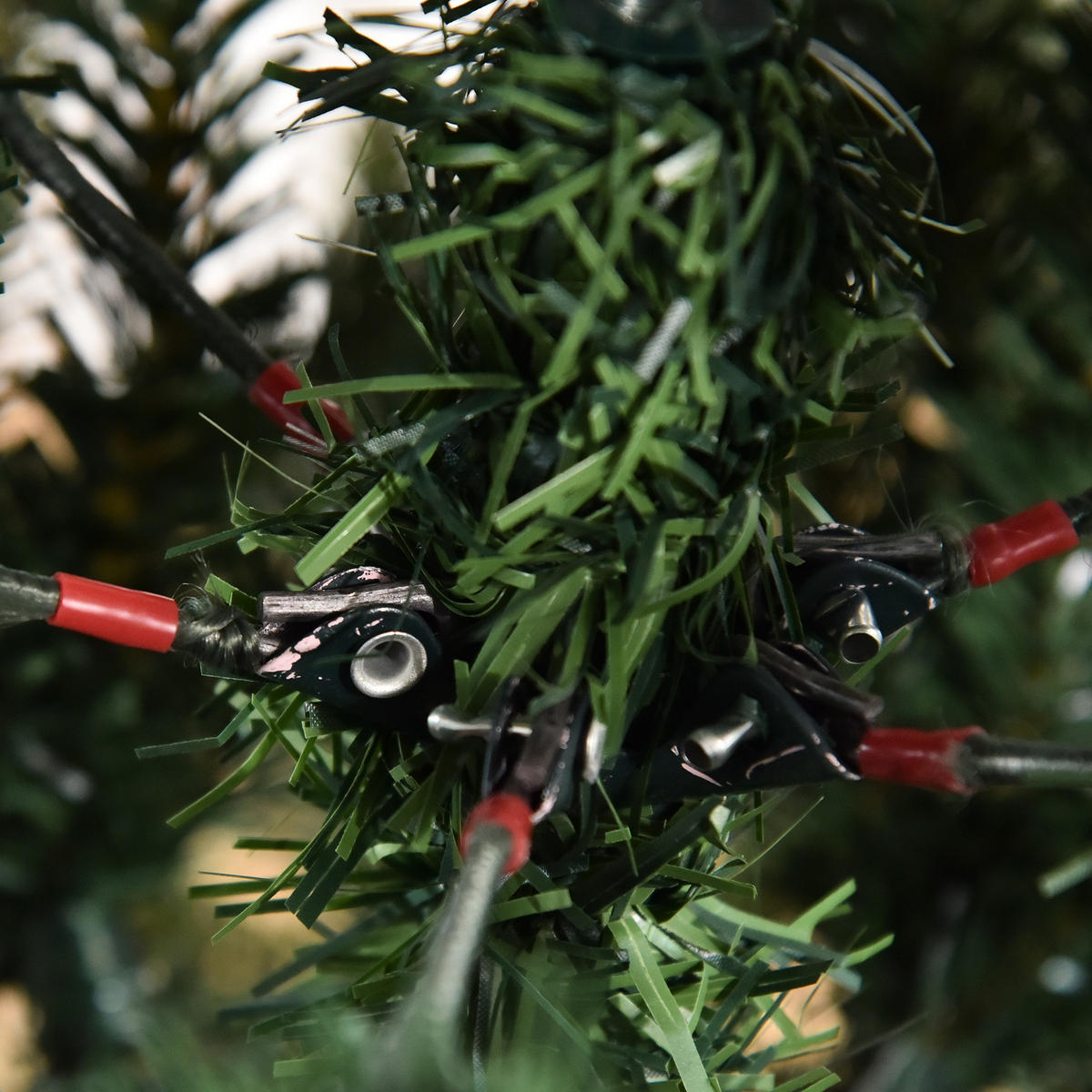 KÜNSTLICHER Weihnachtsbaum Tannenbaum zusammenklappbar und abnehmbar Grün - Grün, Kunststoff (150cm) - HOMCOM