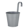 HÄNGEKASTEN Zinc Ø16cm - Grau, Metall (1cm) - Butlers
