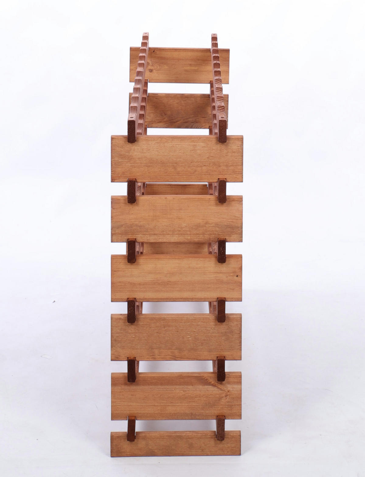 WEINREGAL VINOTECA FLEX PRO HxBxT 79x103x28cm 60 Flaschen auf 6 Ebenen Braun geölt - Braun, Holz (103/79/28cm) - PROREGAL