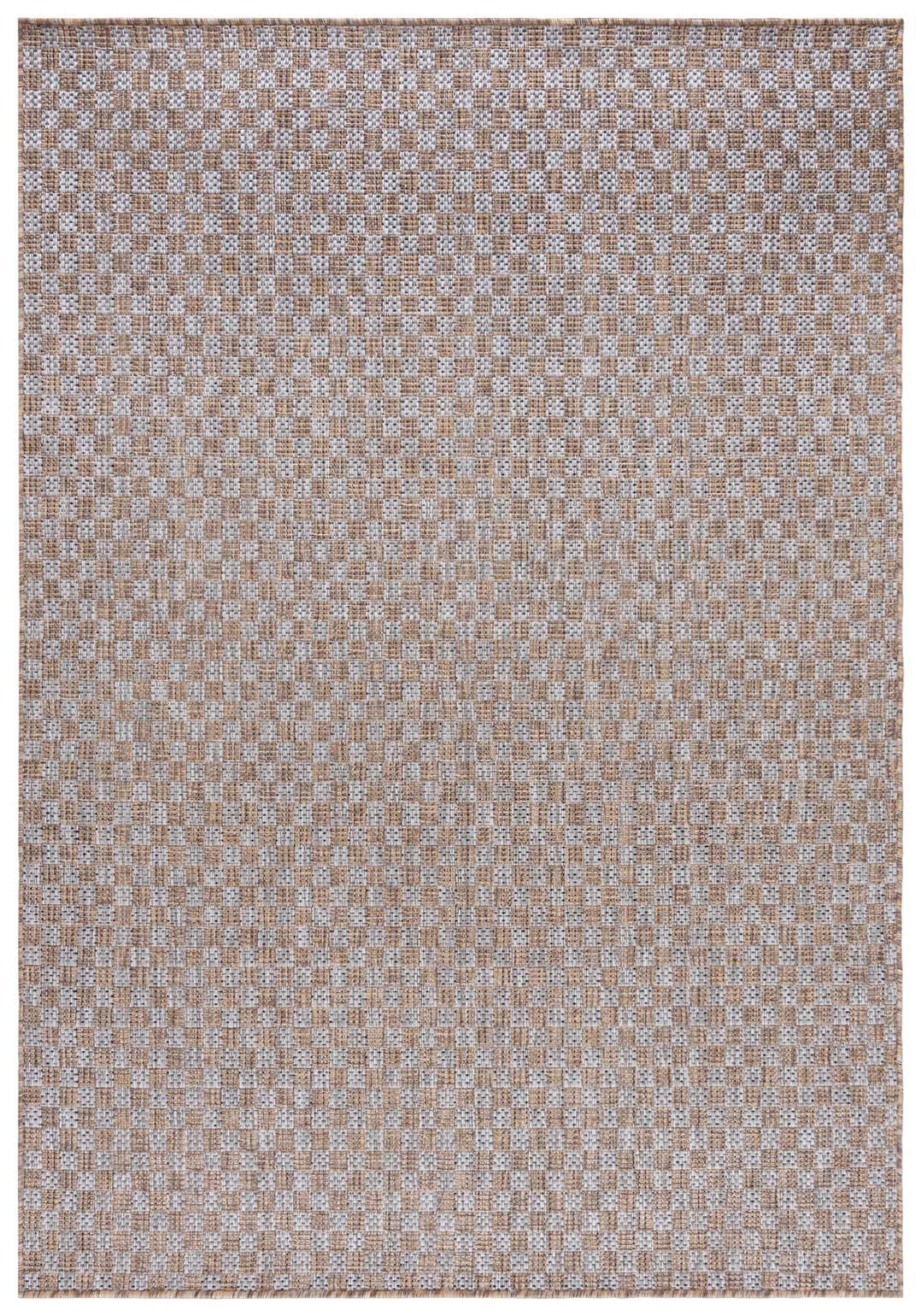MATTA brun grå geometrisk - 200 x 300 cm - Cremefärgad/Brun, Textil (200/300cm) - Mazovia