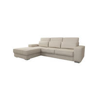 ECKSOFA Nevio In Scala - Creme, Holzwerkstoff/Textil (312/202cm) - Fun Möbel
