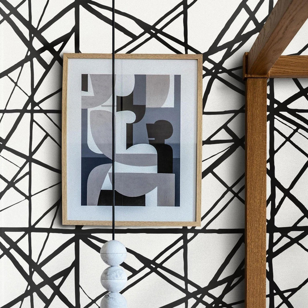 TAPETE Modern aus echtem Papier, 200x280cm, 8 Bögen - Weiß, Papier (200/280cm) - WALLPAPERS4BEGINNERS