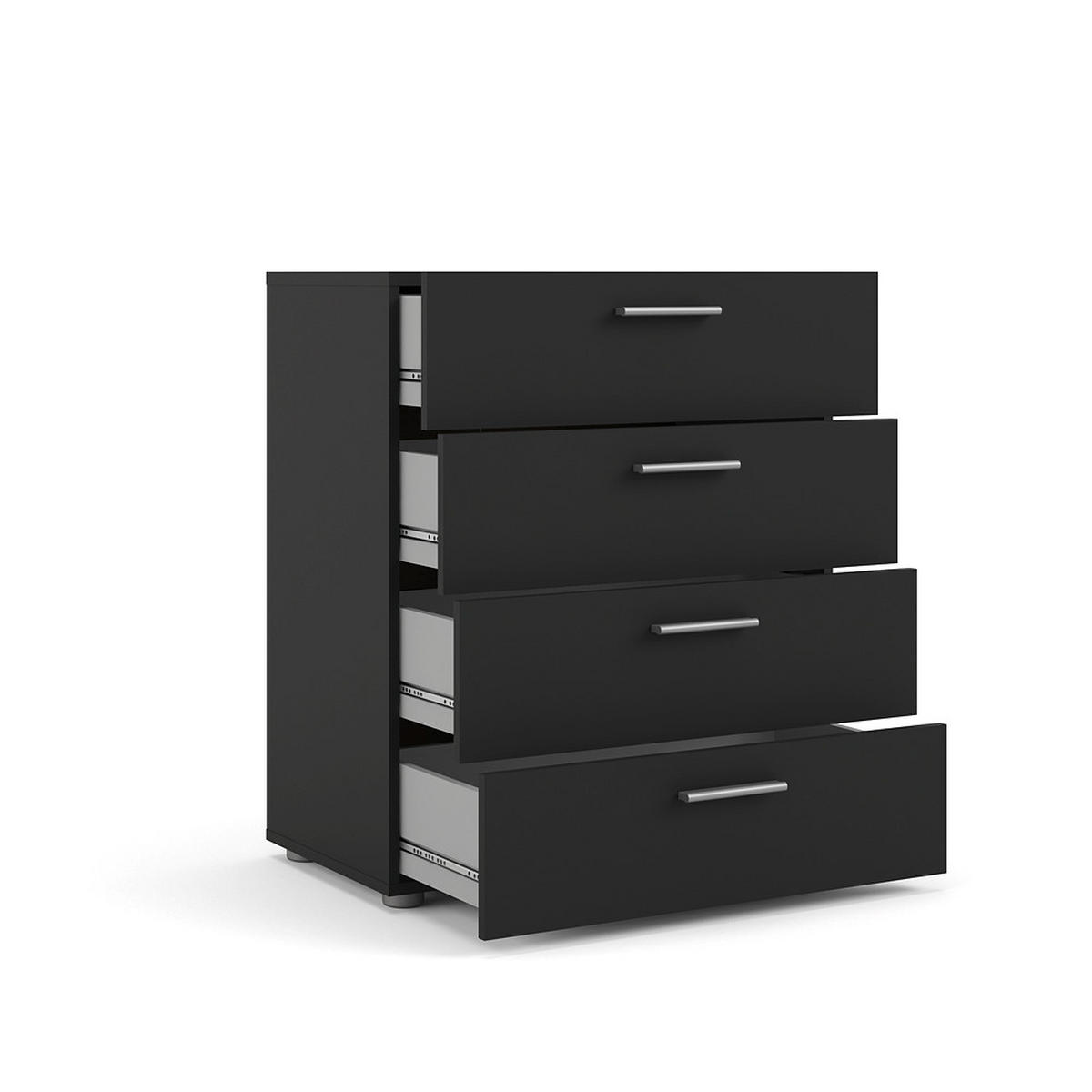 KOMMODE Schwarz - Schwarz, Holzwerkstoff (70/82/40cm) - ebuy24