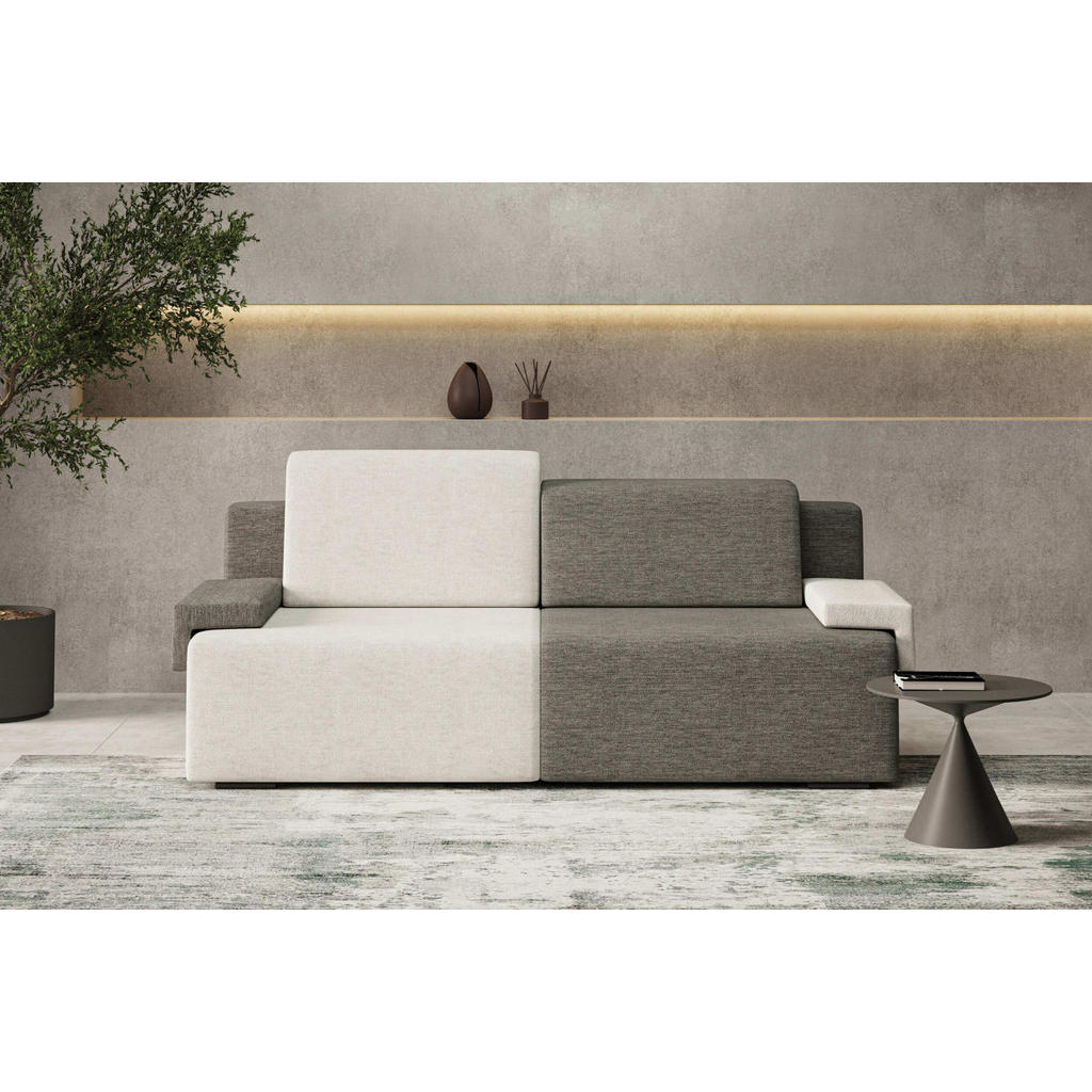Thumbnail - Möblo Schlafsofa, Beige, Holzwerkstoff, 3-Sitzer, 200x88x98 cm, Wohnzimmer, Sofas & Couches, Schlafsofas