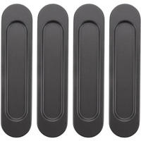 SCHIEBETÜRGRIFF 4er-Set Schwarz Metall 149 x 35 x 6 mm selbstklebend Möbel - Schwarz, Metall (3.5/0.6/14.9cm) - MCBOSON