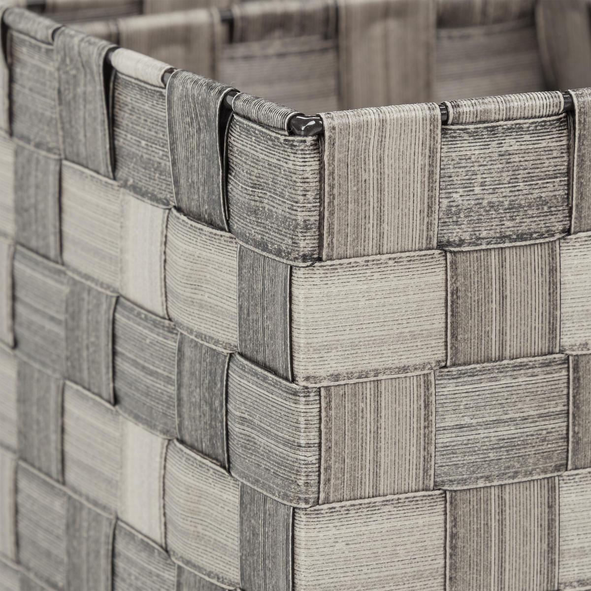 4XAUFBEWAHRUNGSKORB - Grau, Kunststoff/Metall (37/15/26cm) - Relaxdays