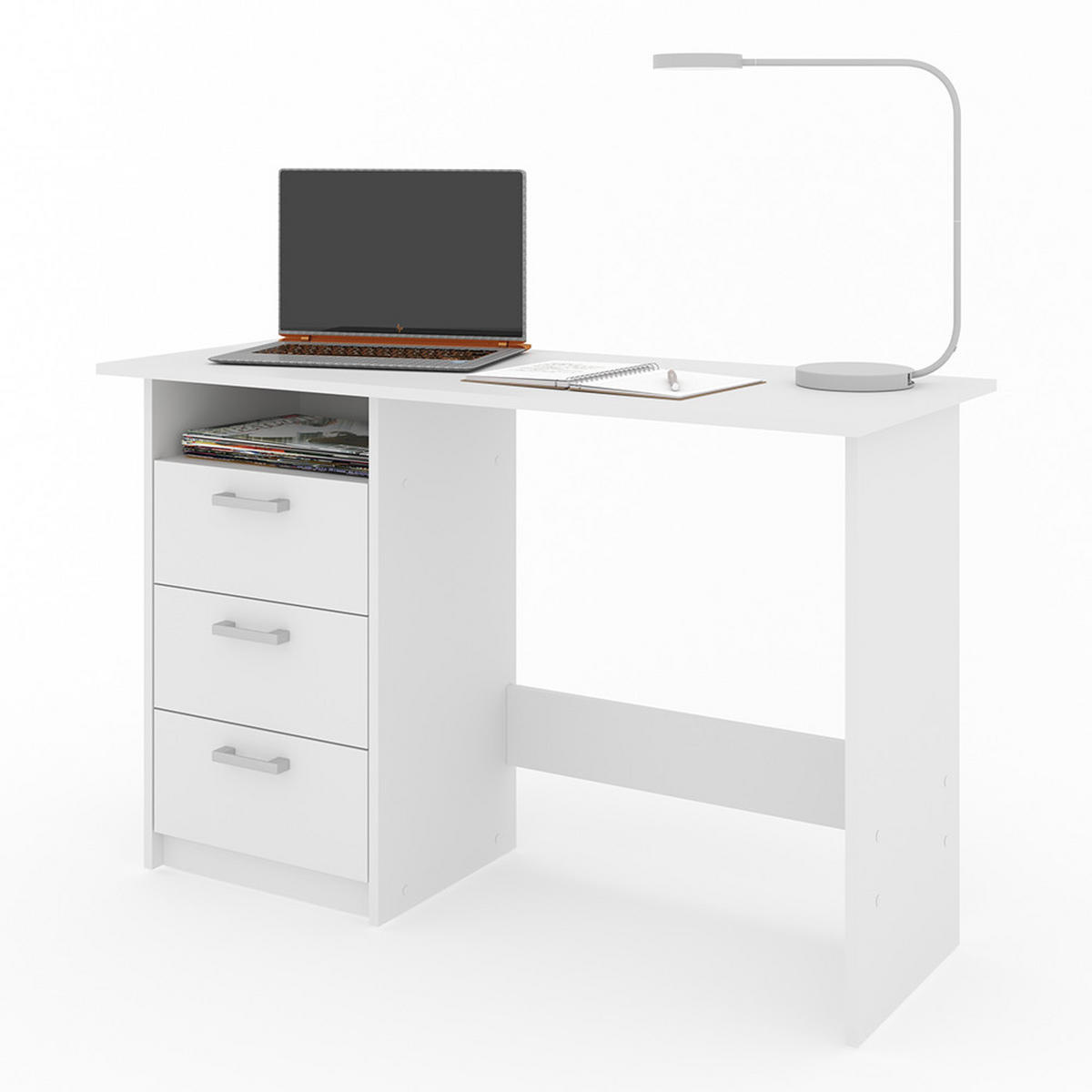 SCHREIBTISCH Meiko Weiß 120 x 50 cm - Weiß, Holzwerkstoff (50/120/76.6cm) - Vicco
