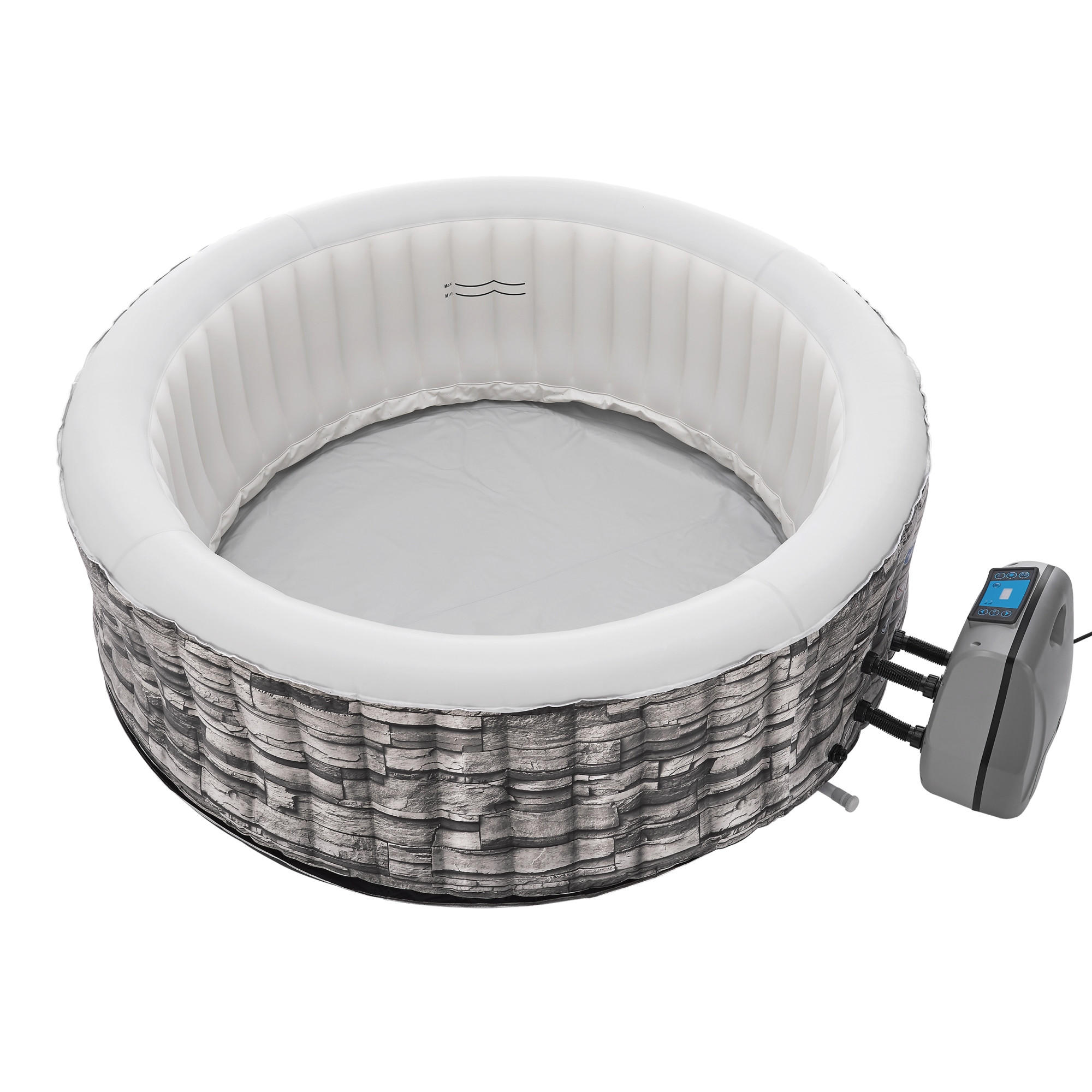 WHIRLPOOL Carosino - Grau, Kunststoff (204/70/204cm) - pro.tec