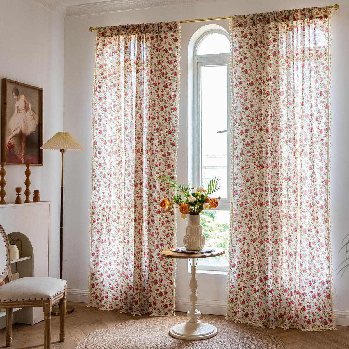 VORHÄNGE – 160 cm hoch x 132 cm breit – zweiteilig - Multicolor, Textil (35/30cm)