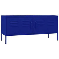 TV-SCHRANK Marineblau 105/35/50 Cm Stahl - Blau, Metall (105/50/35cm) - vidaXL