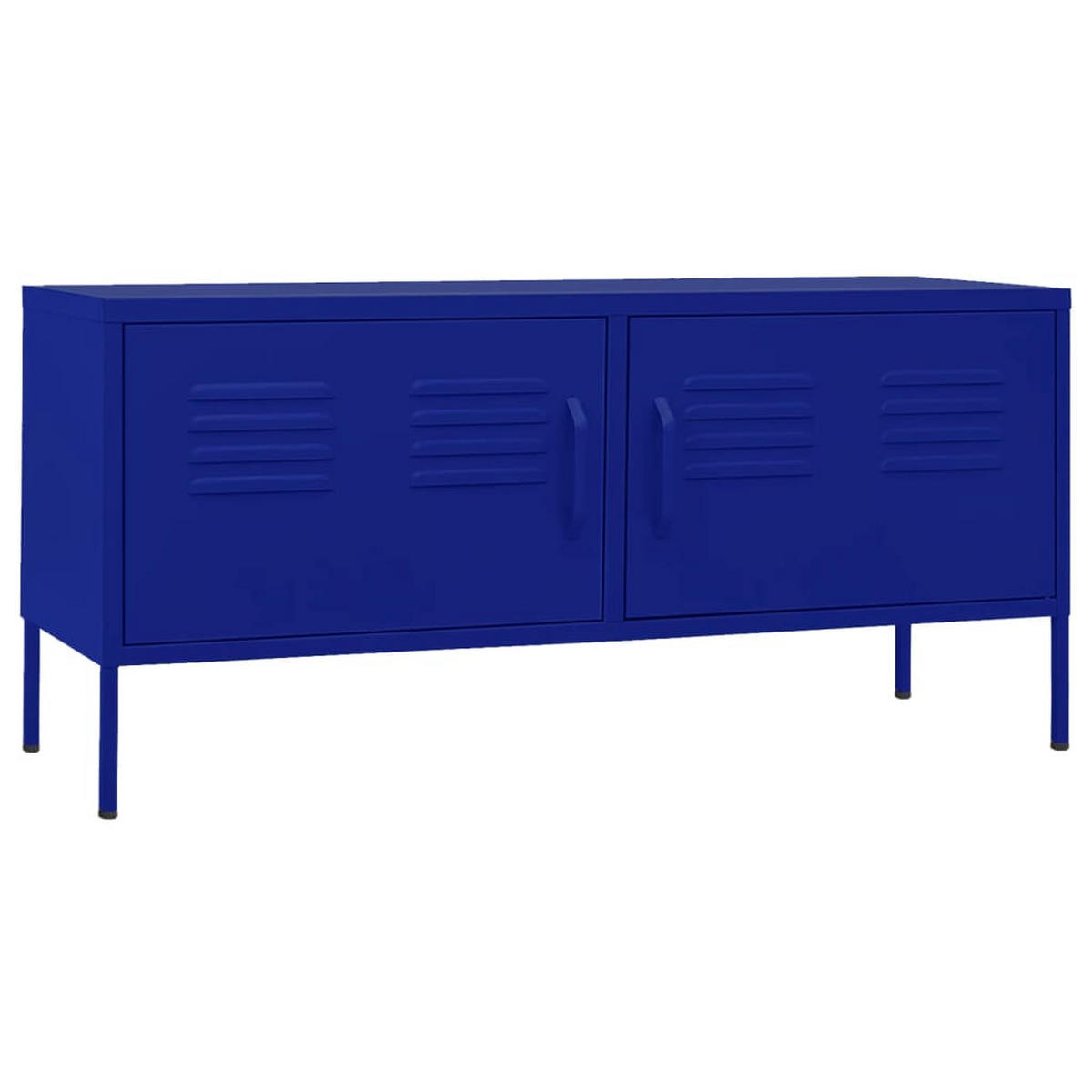 TV-SCHRANK Marineblau 105/35/50 Cm Stahl - Blau, Metall (105/50/35cm) - vidaXL