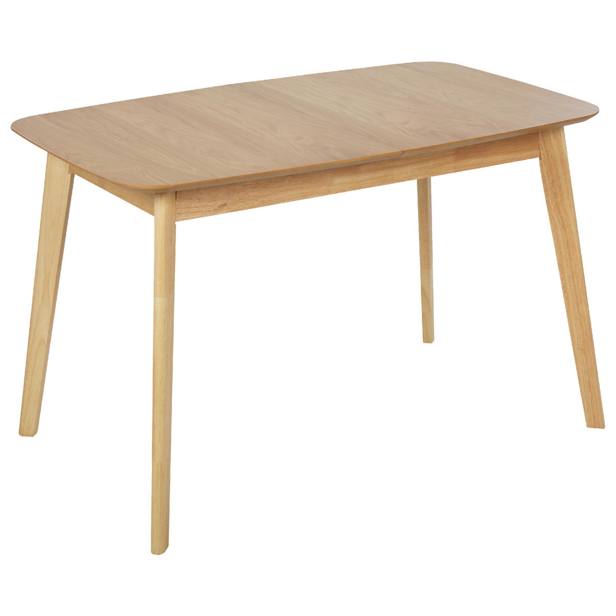 ESSTISCH 120-150/75/75 cm Hellbraun Rechteckig Madox - Hellbraun, Holzwerkstoff (150/75/75cm) - Beliani