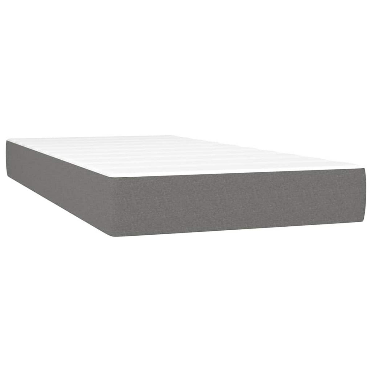 BOXSPRINGBETT 80/200 Cm Grau Gewebe - Grau, Textil (80/203cm) - vidaXL