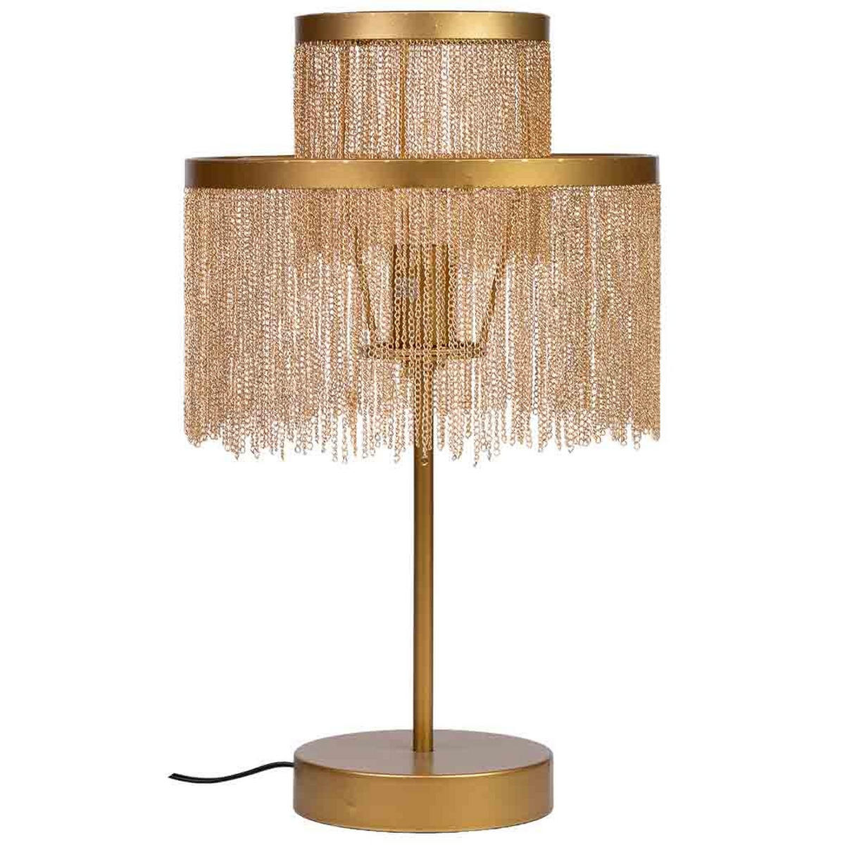 LAMPE aus Metall, golden, 30x35cm - Goldfarben, Metall (30/30/35cm) - Wanderlust