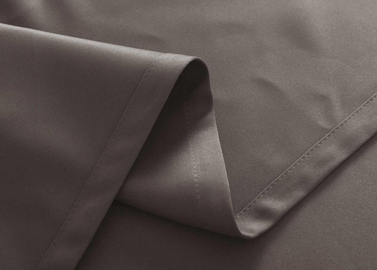 VORHANG 2ER SET NEWYORK HxB 160x140 cm Taupe - Taupe, Textil (140/160cm) - Gardinenbox
