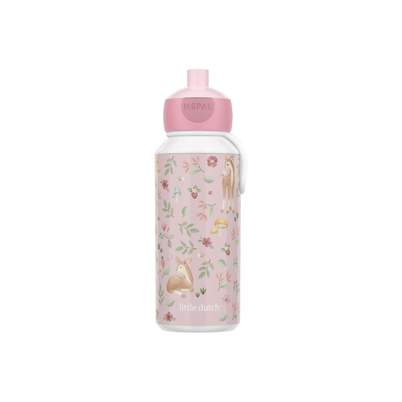 POP-UP TRINKFLASCHE Campus (2025) Fairy Garden 400 ml - Pink/Rosa, Kunststoff (0.4L) - Mepal