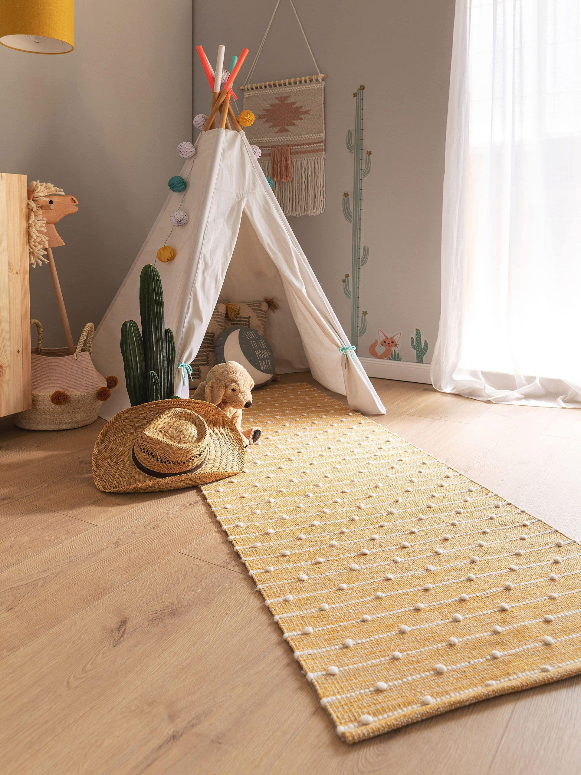 LÄUFER Lupo Gelb 70x200 cm - Gelb, Textil (70/200cm) - Lytte