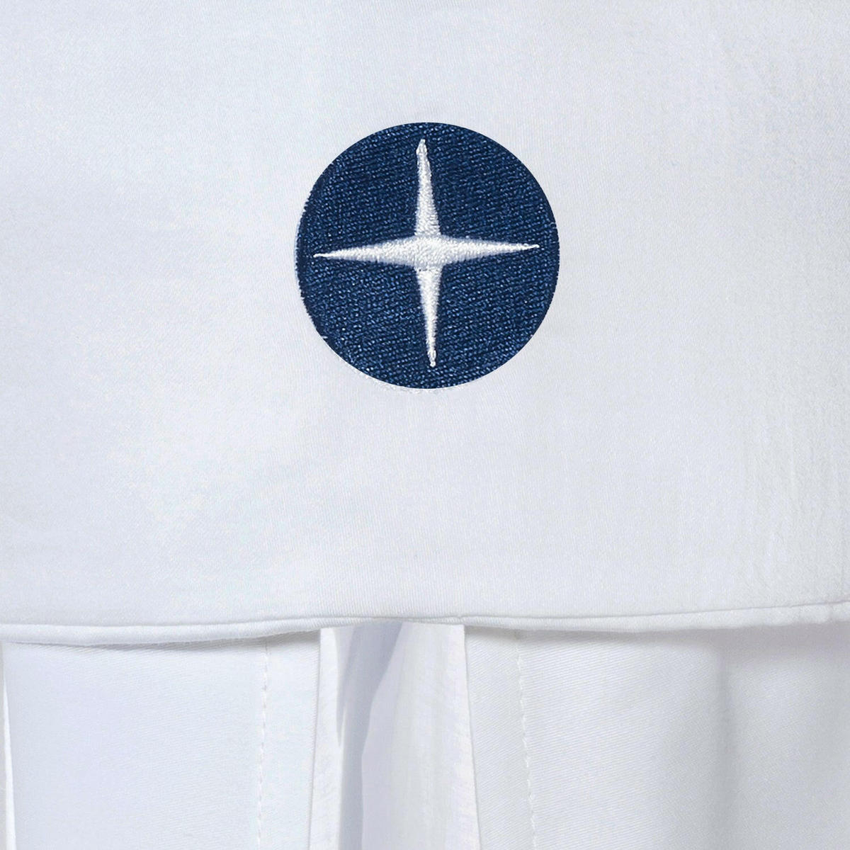 BETTHIMMEL Weiß Dunkelblau - Weiß, Textil - nordic coast company