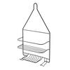 BADEZIMMERREGAL Carl 25/10/45cm Schwarz - Schwarz, Metall (25/45/10cm) - Mondex