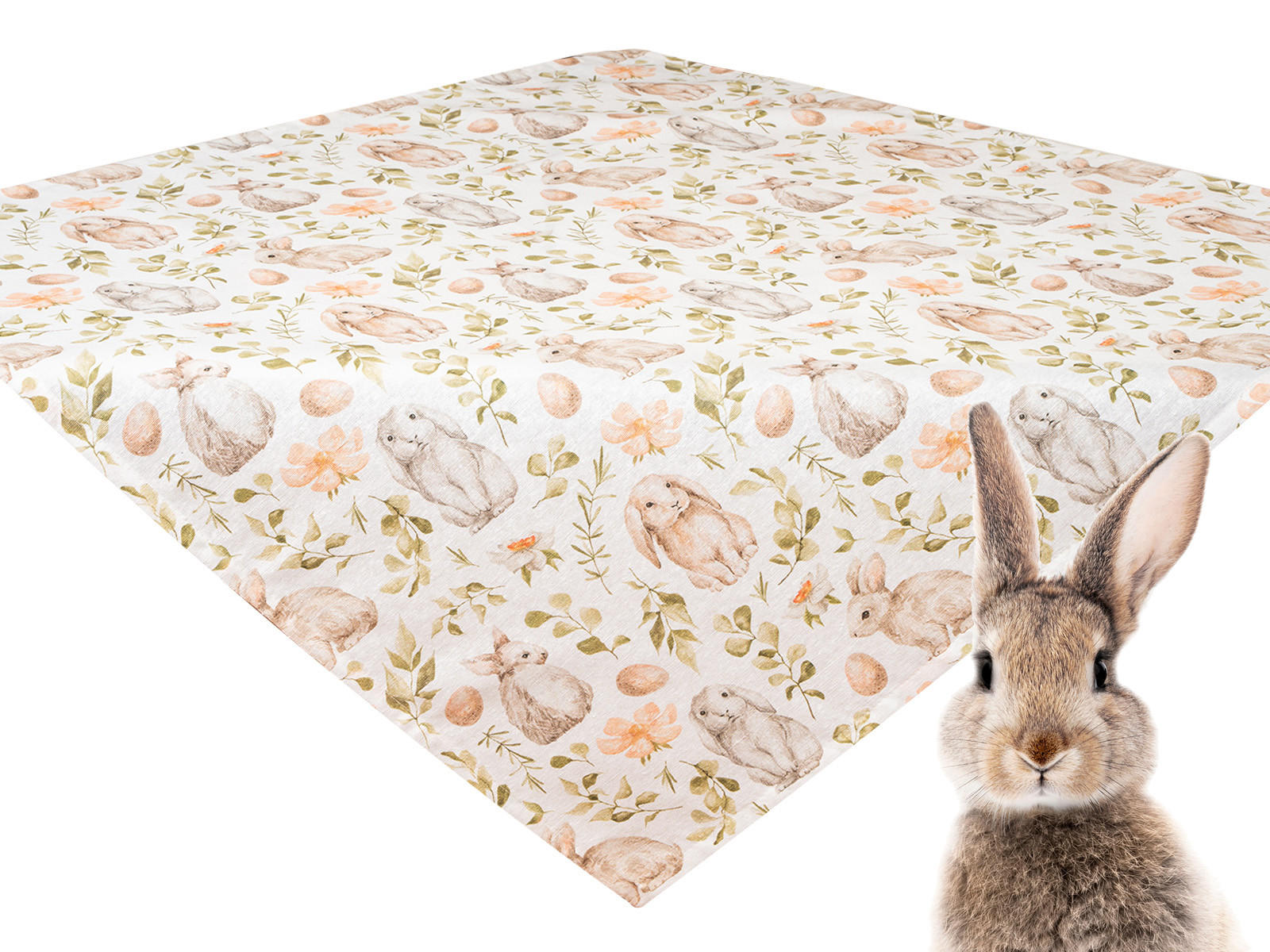 MITTELDECKE Hoppel 80/80 cm - Taupe/Beige, Textil (80/80cm)