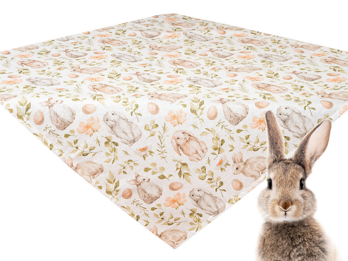 MITTELDECKE Hoppel 80/80 cm - Taupe/Beige, Textil (80/80cm)