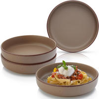 PASTASCHALEN BOMBAY OAK - 4 teilig aus Steingut - Braun, Stein (20.5cm) - Sänger