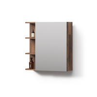 SPIEGELSCHRANK Fucino Oldstyle 62 x 64 cm - Braun, Holzwerkstoff (62/64/20.8cm) - Livinity®
