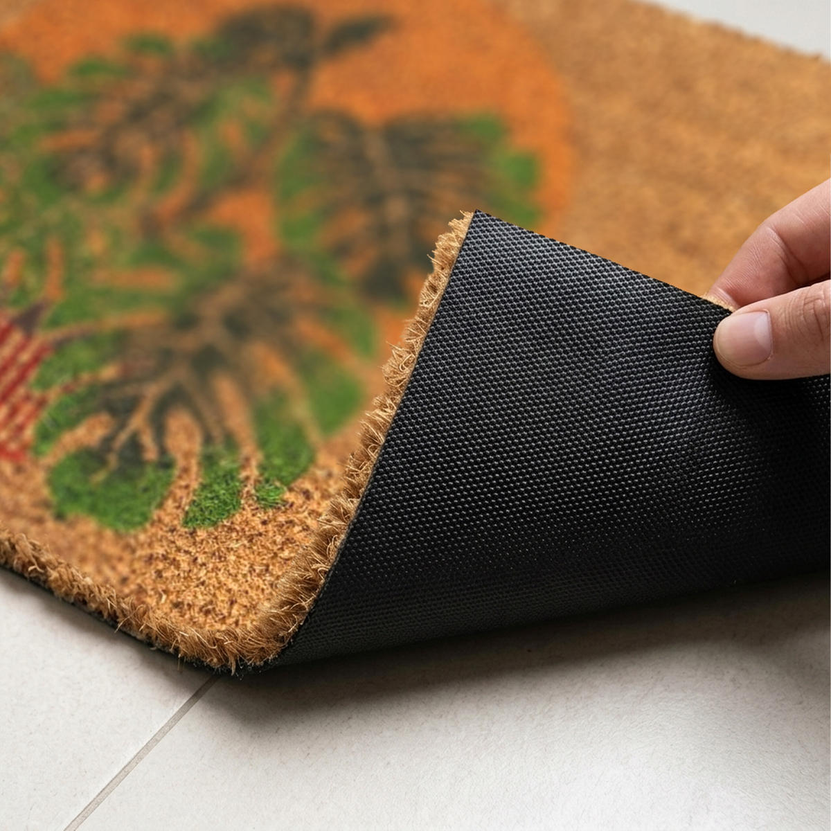 ROHOŽ - viacfarebná, textil/plast (60/40cm) - Relaxdays