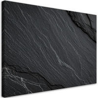 LEINWANDBILD Stein Schieferstruktur 100x70cm - Grau, Textil (100/70cm) - Feeby