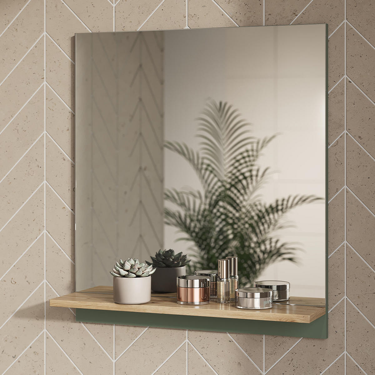 MARELLE Zelená/umělecká - dub artisan/zelená barva, kompozitní dřevo (60/67/14cm) - Vicco