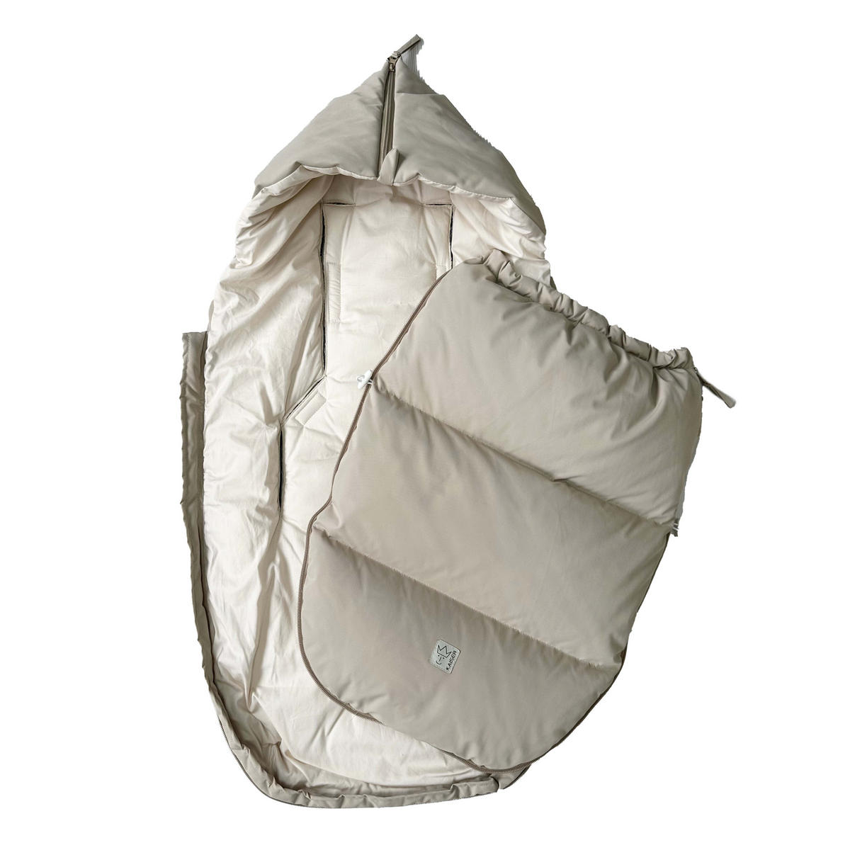 KINDERWAGEN-FUSSSACK Dowwny XL, sand - Beige, Naturmaterialien/Textil (45/7/95cm) - Kaiserbaby