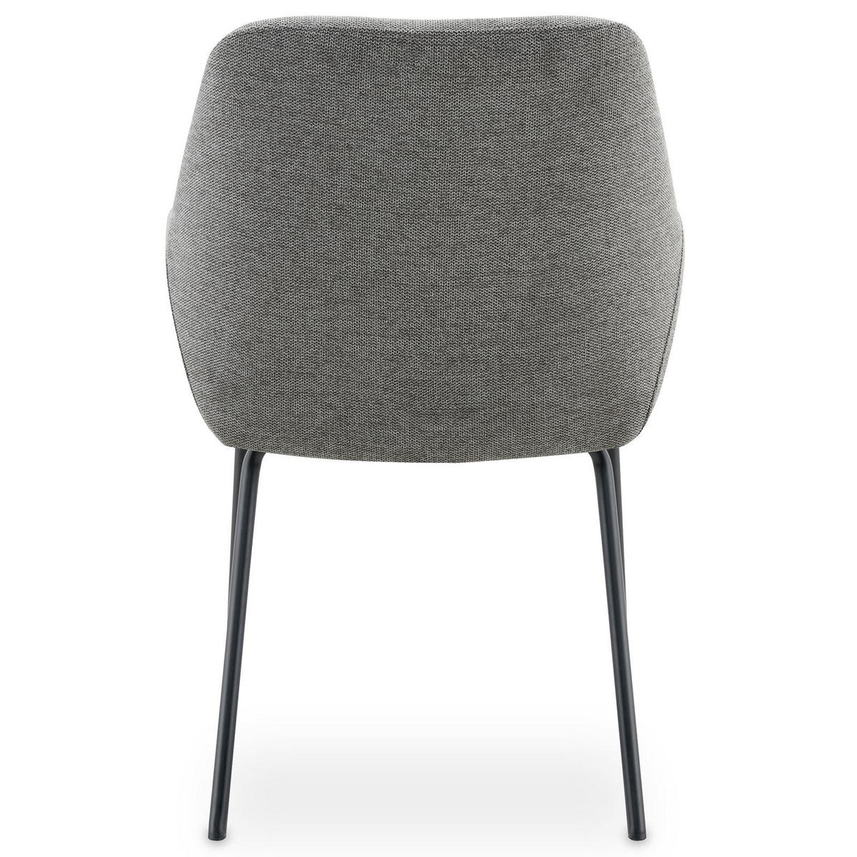 ESSZIMMERSTÜHLE TURSI 2er-Set grau - Grau, Textil (56/83/55cm) - IDIMEX