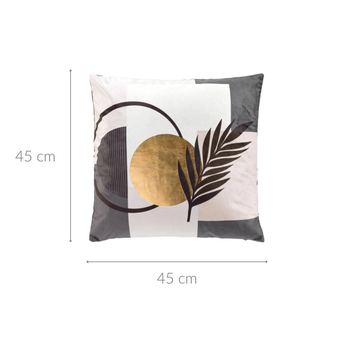 DEKOKISSEN Metallisches Muster 45/45 cm - Multicolor, Textil (45/45cm) - Douceur d´intérieur