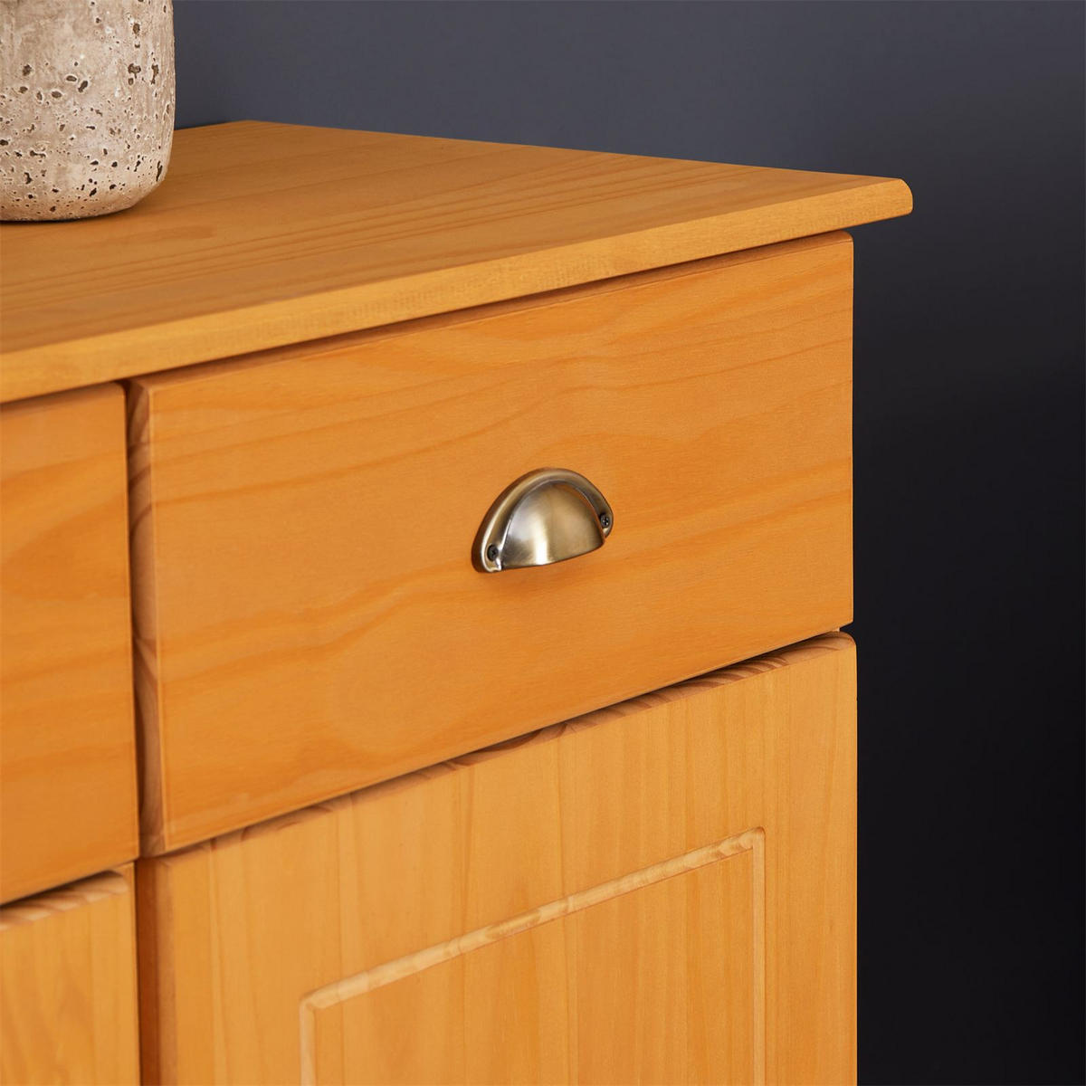 KOMMODE COLMAR - Kieferfarben, Holz (91/79/39cm) - IDIMEX