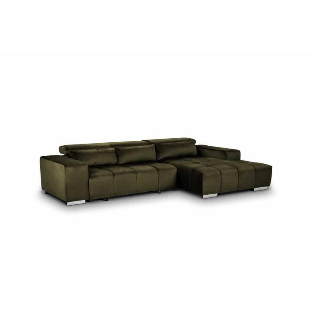 Thumbnail - Cotta Ecksofa, Dunkelgrün, Textil, 3-Sitzer, L-Form,L-Form, 307x186 cm, Wohnzimmer, Sofas & Couches, Wohnlandschaften, E...