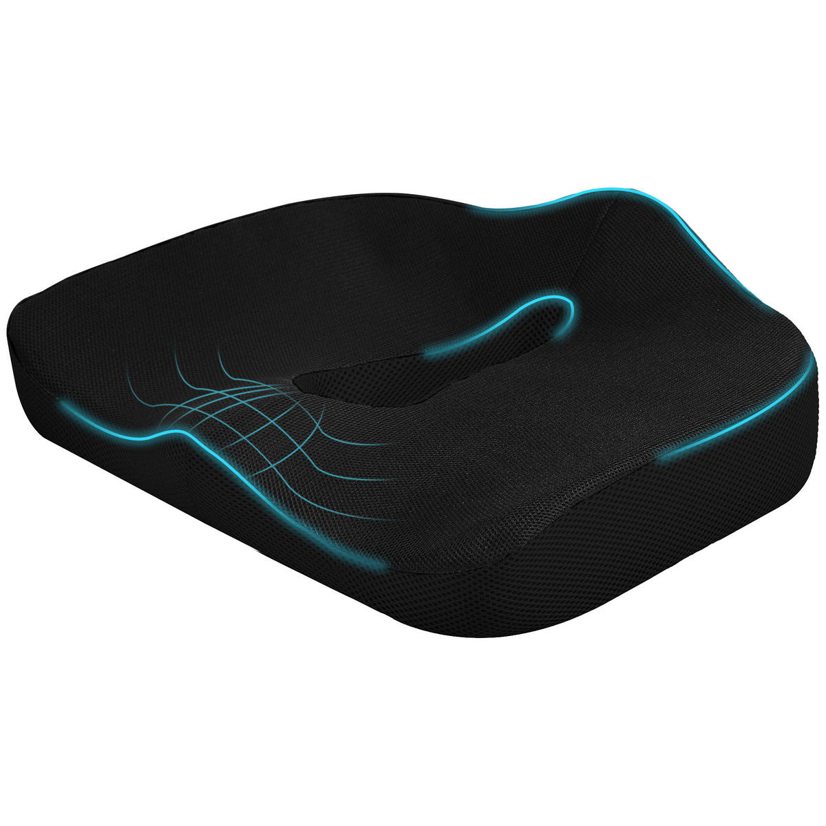 SITZKISSEN DE-08962 Schwarz - Schwarz, Textil (44/39/13cm) - ComfortXL