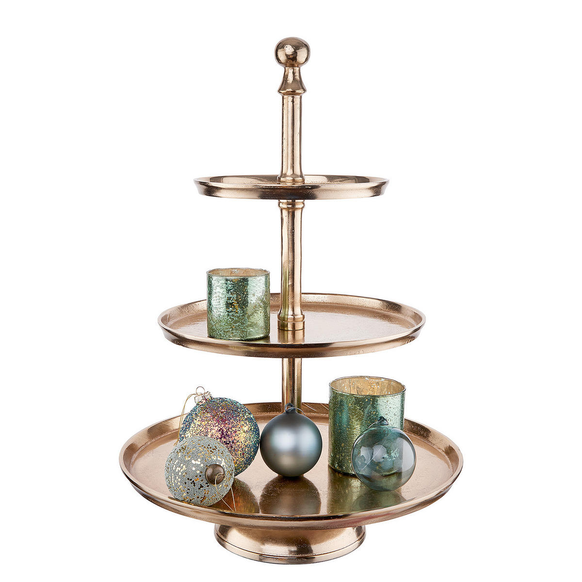 ETAGERE Banquet - Goldfarben, Metall (45/66cm) - BUTLERS