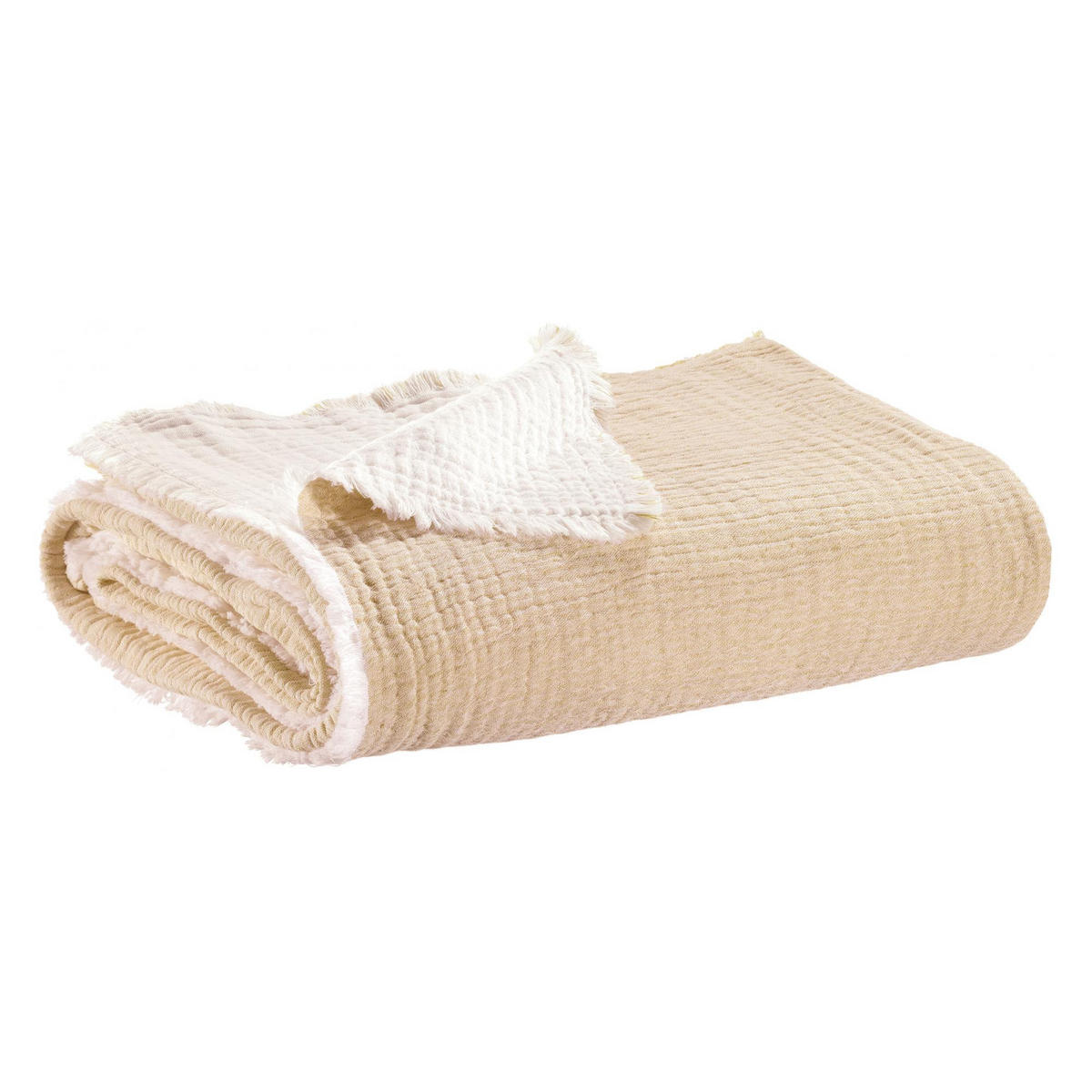 ÜBERWURF Emilio leinen 240 x 260 cm - Braun, Textil (240/260cm) - Vivaraise